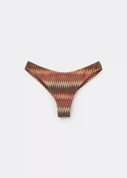 Golden Chevron Brazilian Swimsuit Bottoms