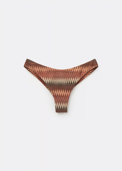 Golden Chevron Brazilian Swimsuit Bottoms