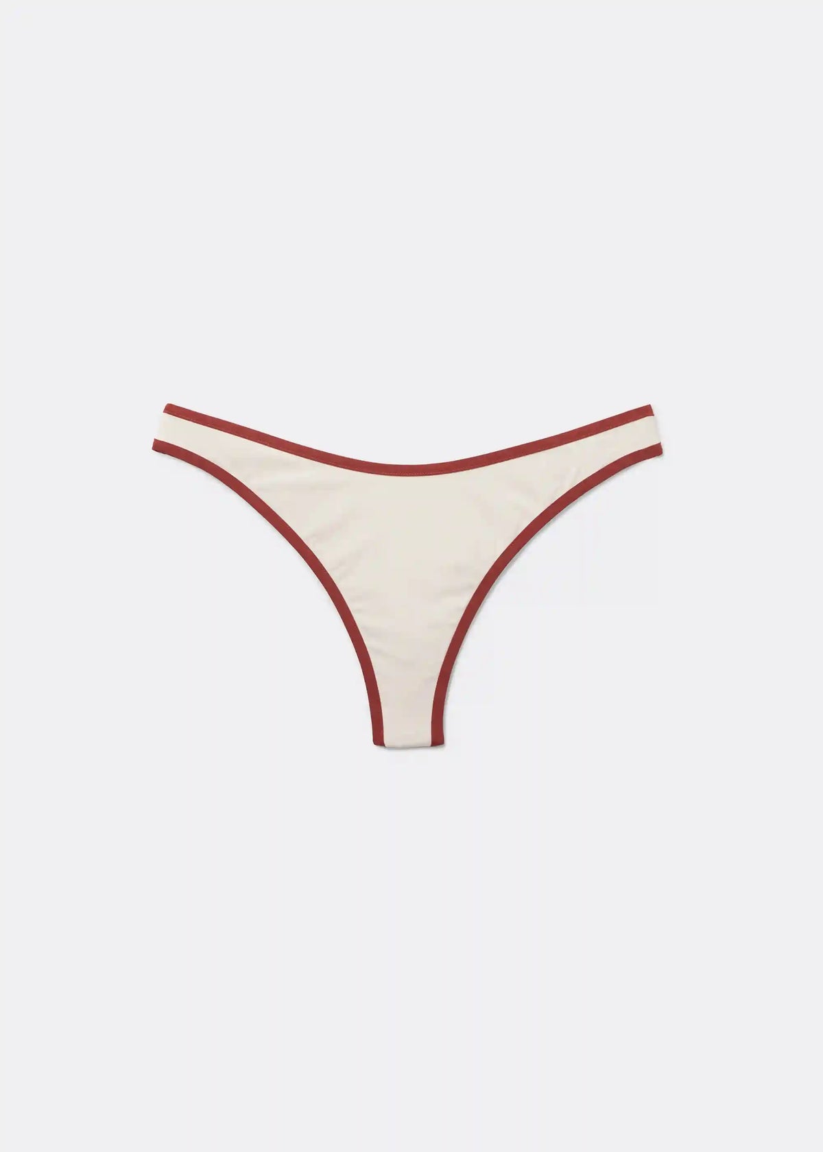 Brazilian Swimsuit Bottom Bicolor Piping