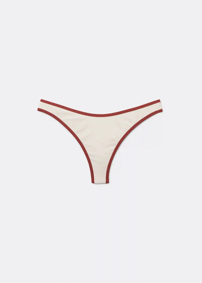 Brazilian Swimsuit Bottom Bicolor Piping