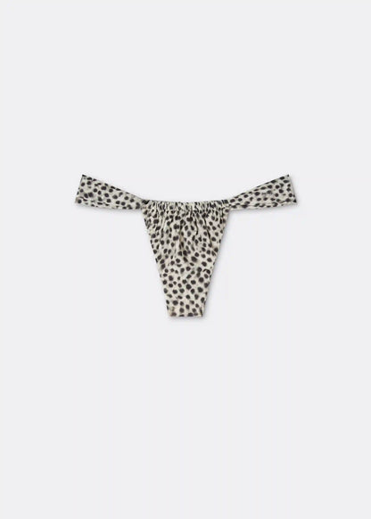 Brazilian Swimsuit Bottom Faded Dots