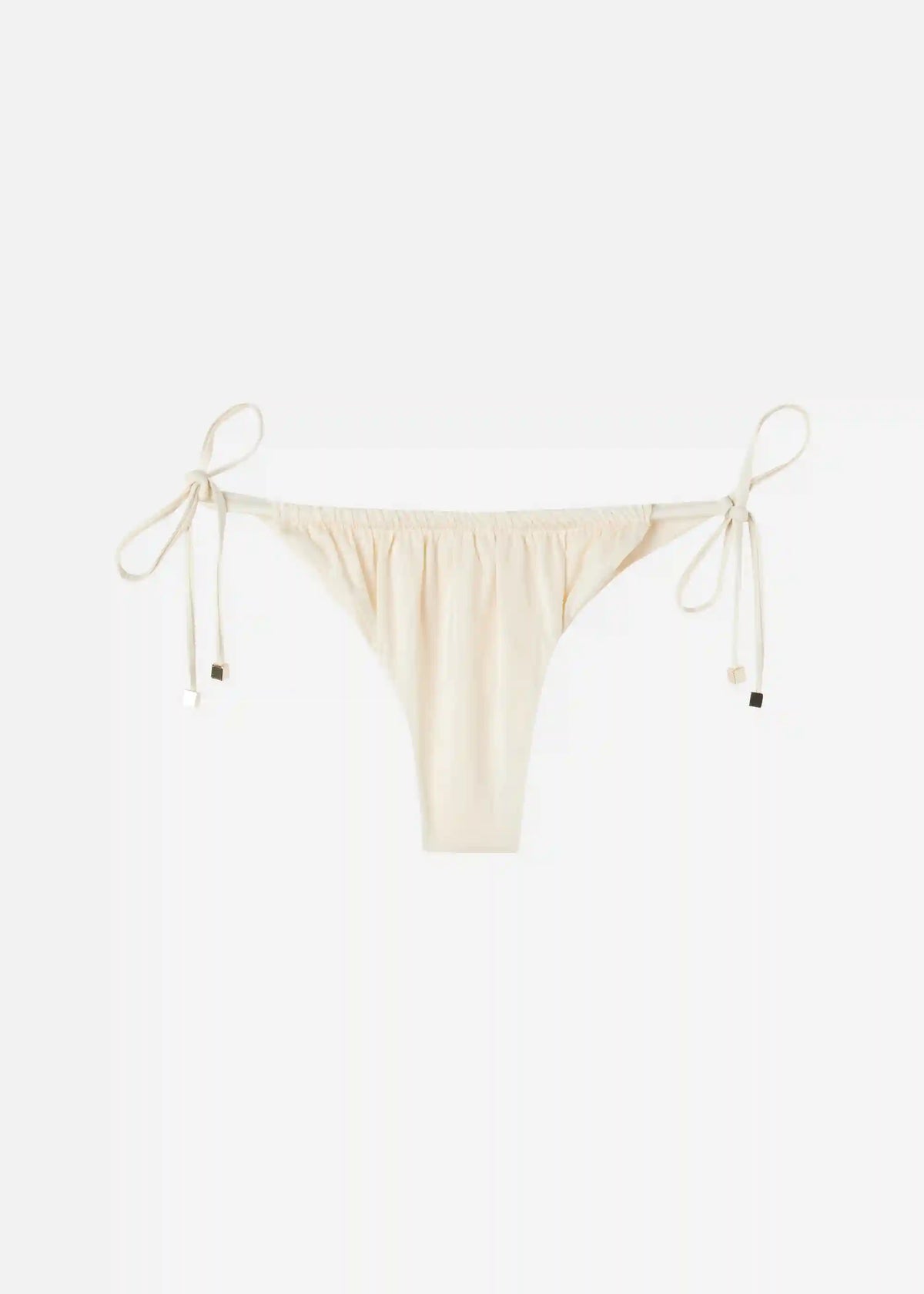 Shiny Satin Brazilian String Bikini Bottoms