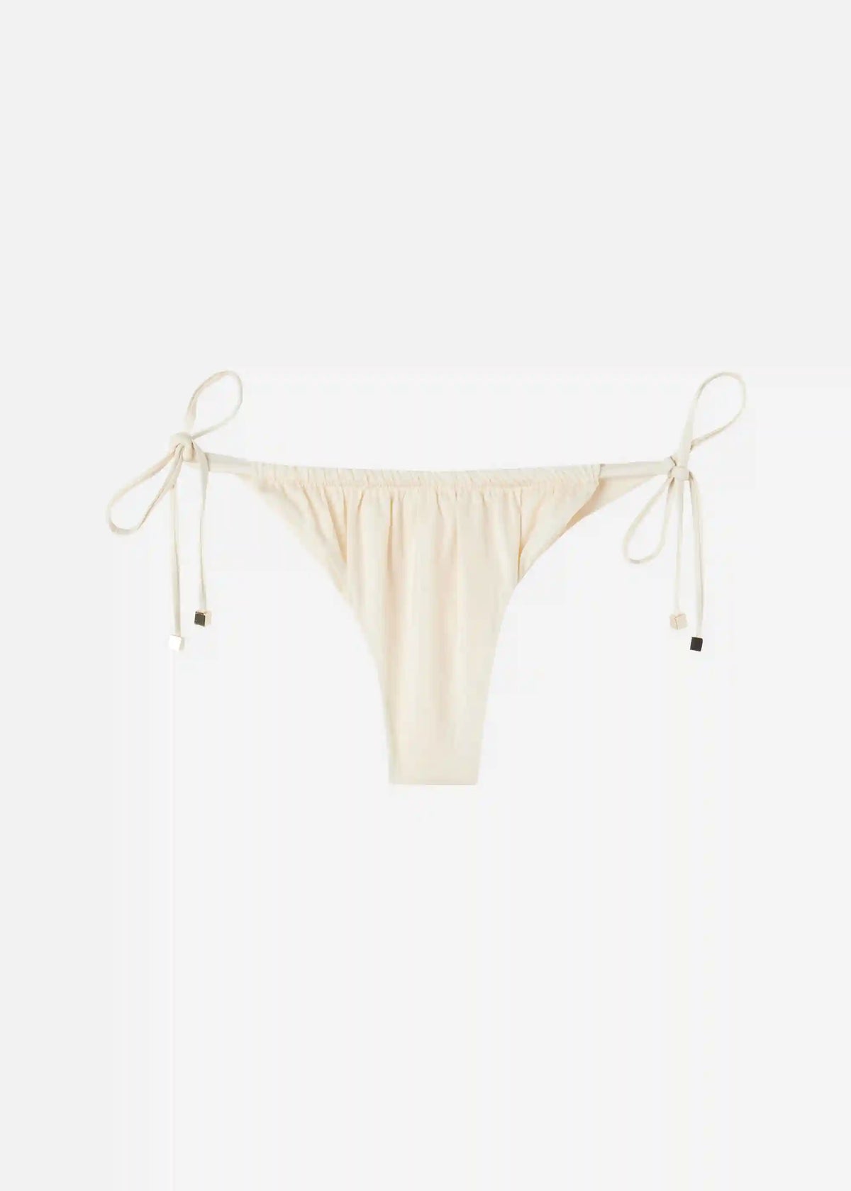 Shiny Satin Brazilian String Bikini Bottoms