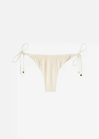 Shiny Satin Brazilian String Bikini Bottoms