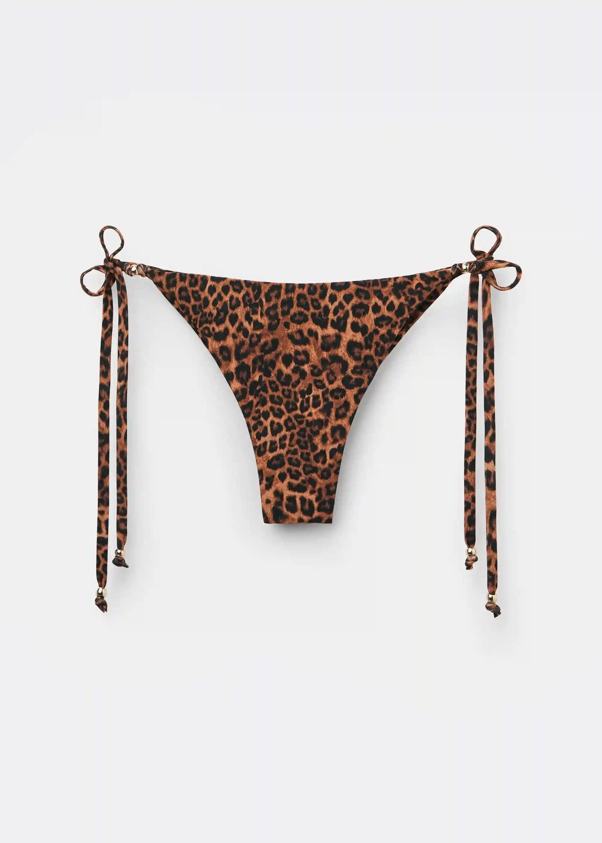 Wild Animalier Brazilian Side Tie Swimsuit Bottoms