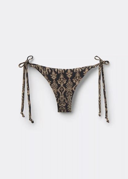 Brazilian Swimsuit Bottom Golden Ethnic
