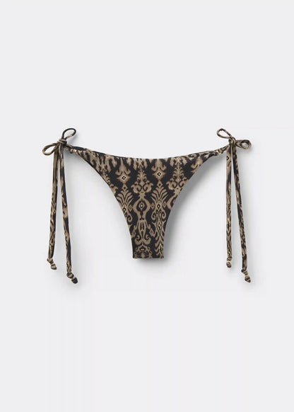 Brazilian Swimsuit Bottom Golden Ethnic