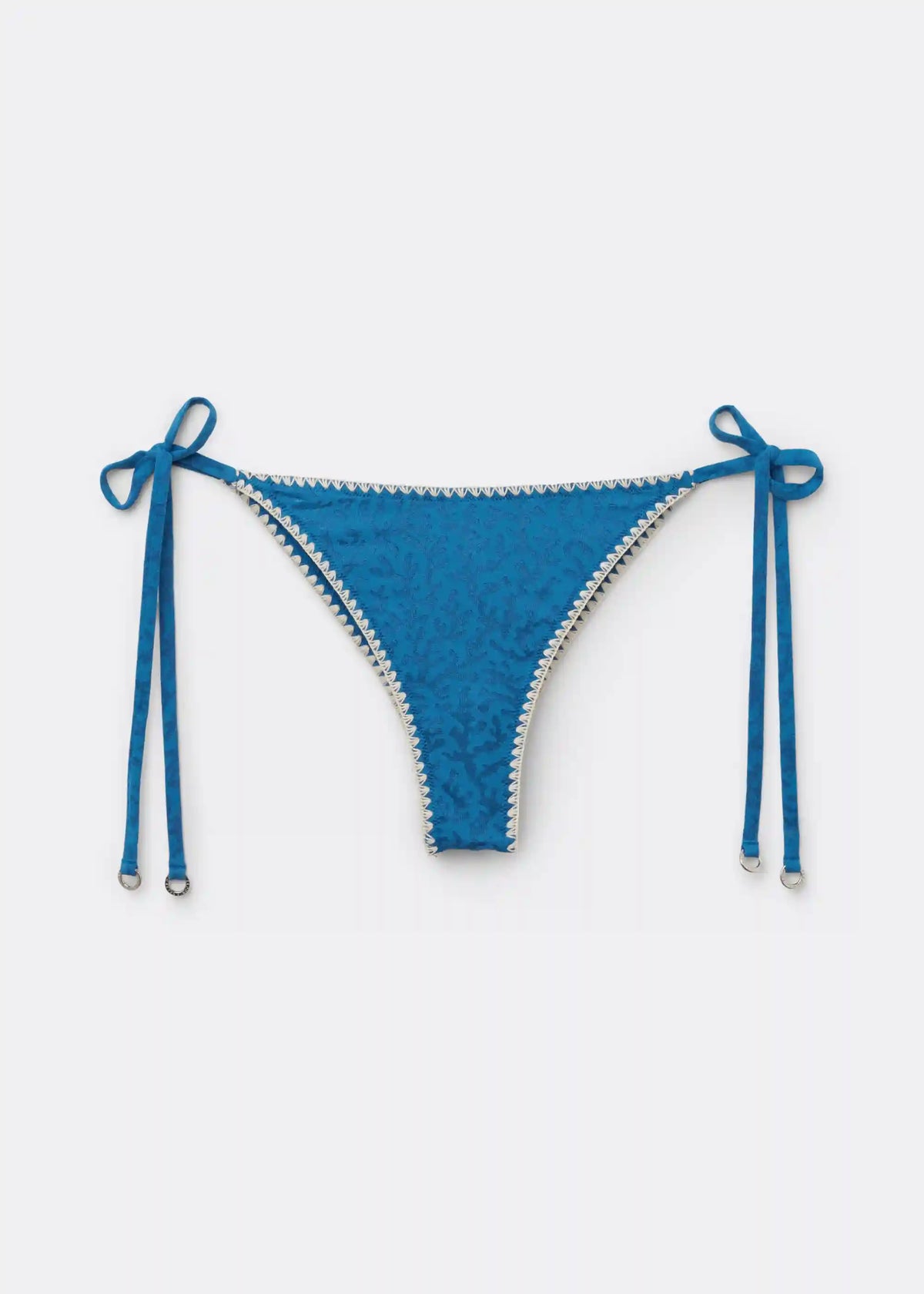Brazilian Side Tie Swimsuit Bottom Sea Corals