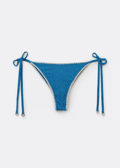 Brazilian Side Tie Swimsuit Bottom Sea Corals
