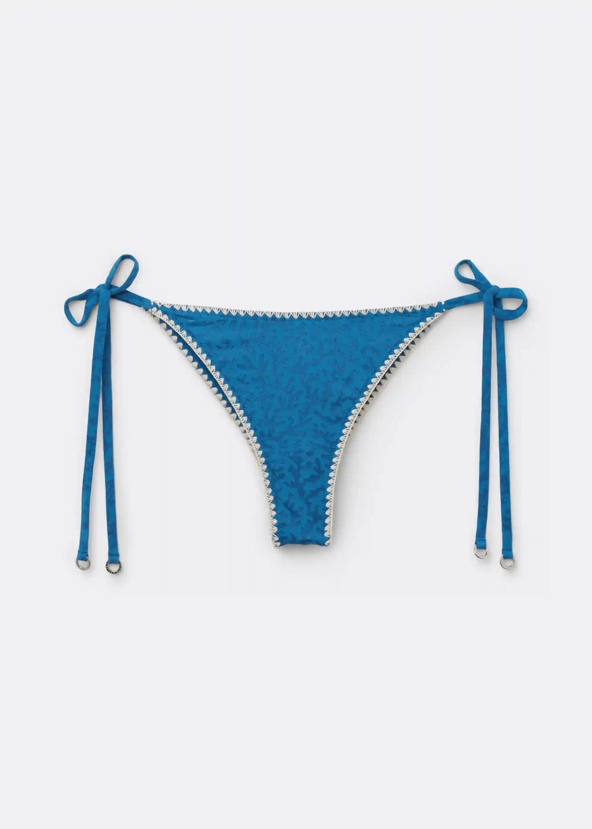 Brazilian Side Tie Swimsuit Bottom Sea Corals
