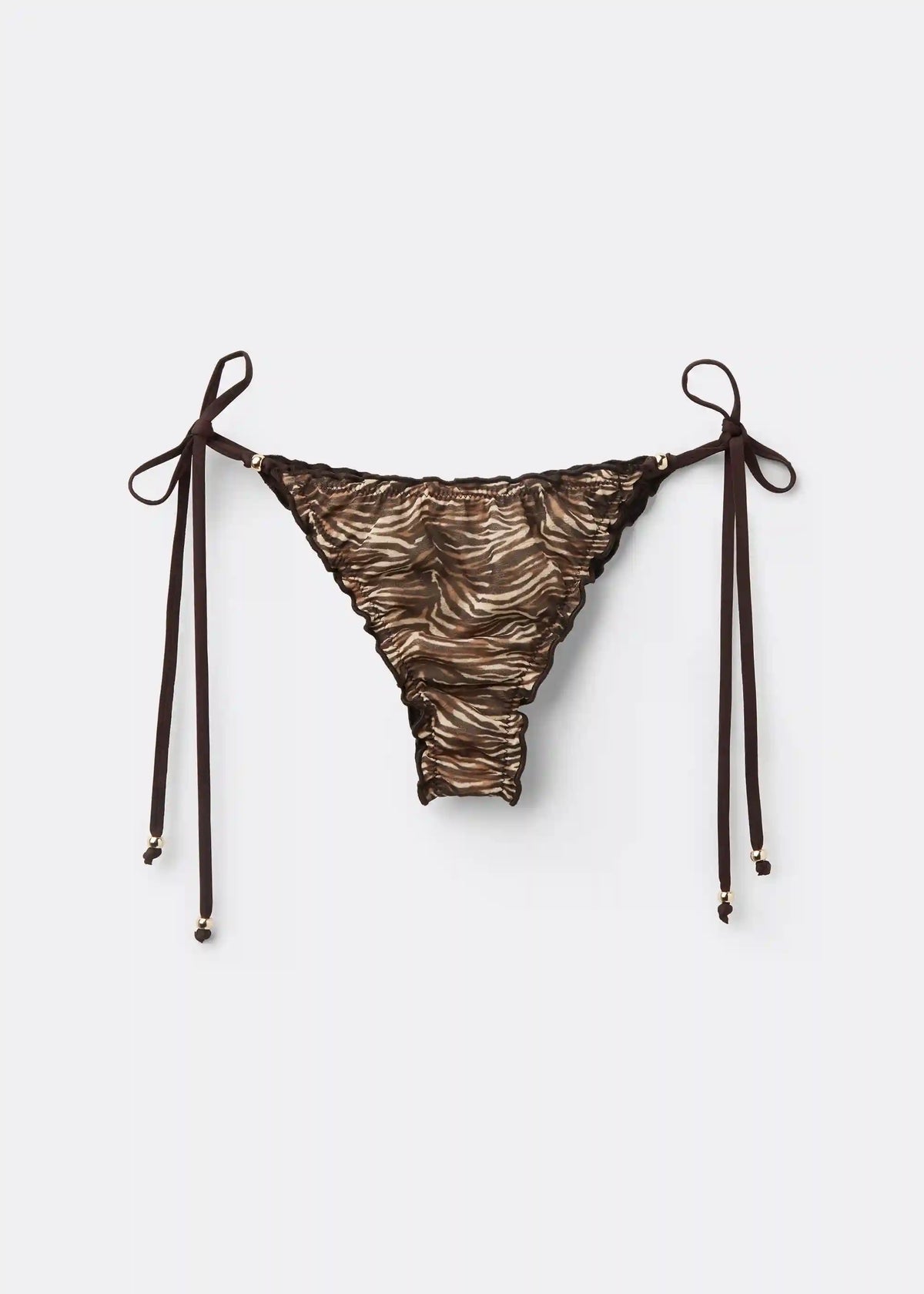 Brazilian String Swimsuit Bottom Doll Zebra