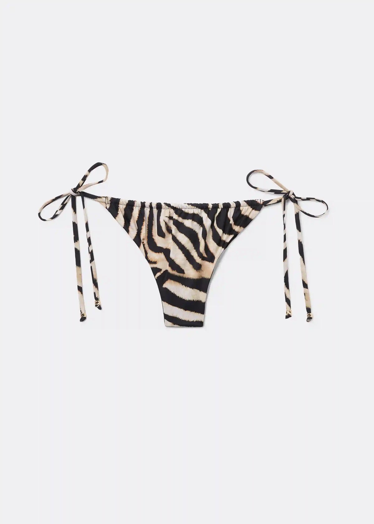 Brazilian String Swimsuit Bottom Savannah Zebra
