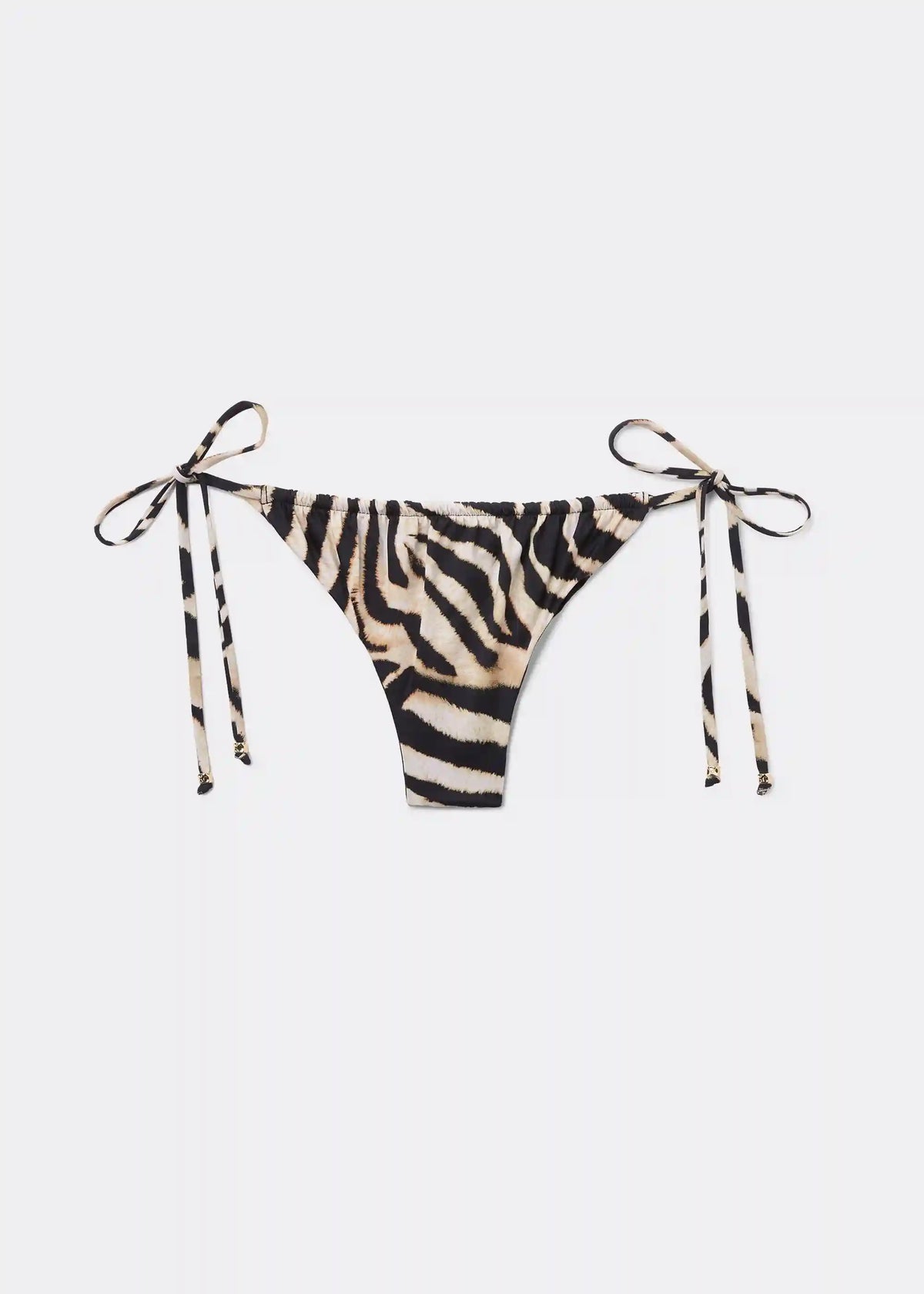 Brazilian String Swimsuit Bottom Savannah Zebra