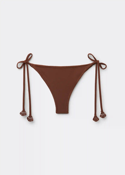 Brazilian Swimsuit Bottom Floral Crochet