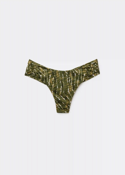 Brazilian Swimsuit Bottom Natural Tie-Dye