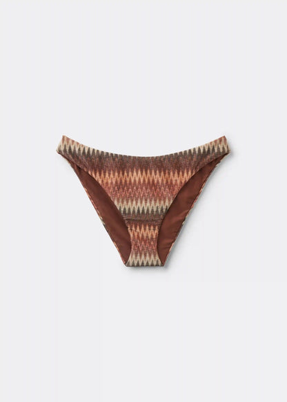Golden Chevron Swimsuit Bottoms