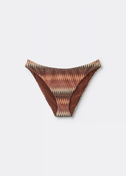 Golden Chevron Swimsuit Bottoms