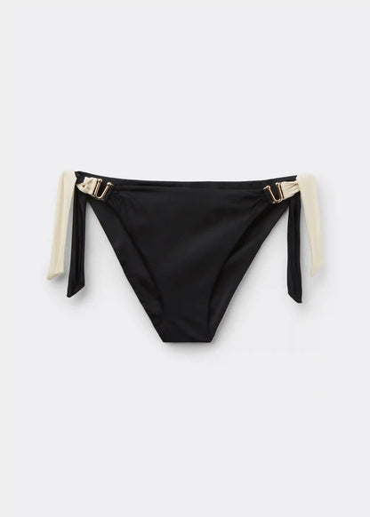 Tied Swimsuit Bottom Elegant Bicolor