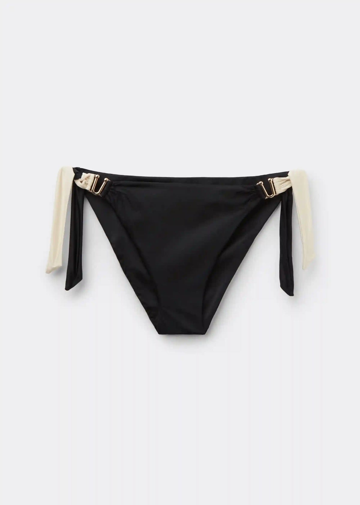 Tied Swimsuit Bottom Elegant Bicolor