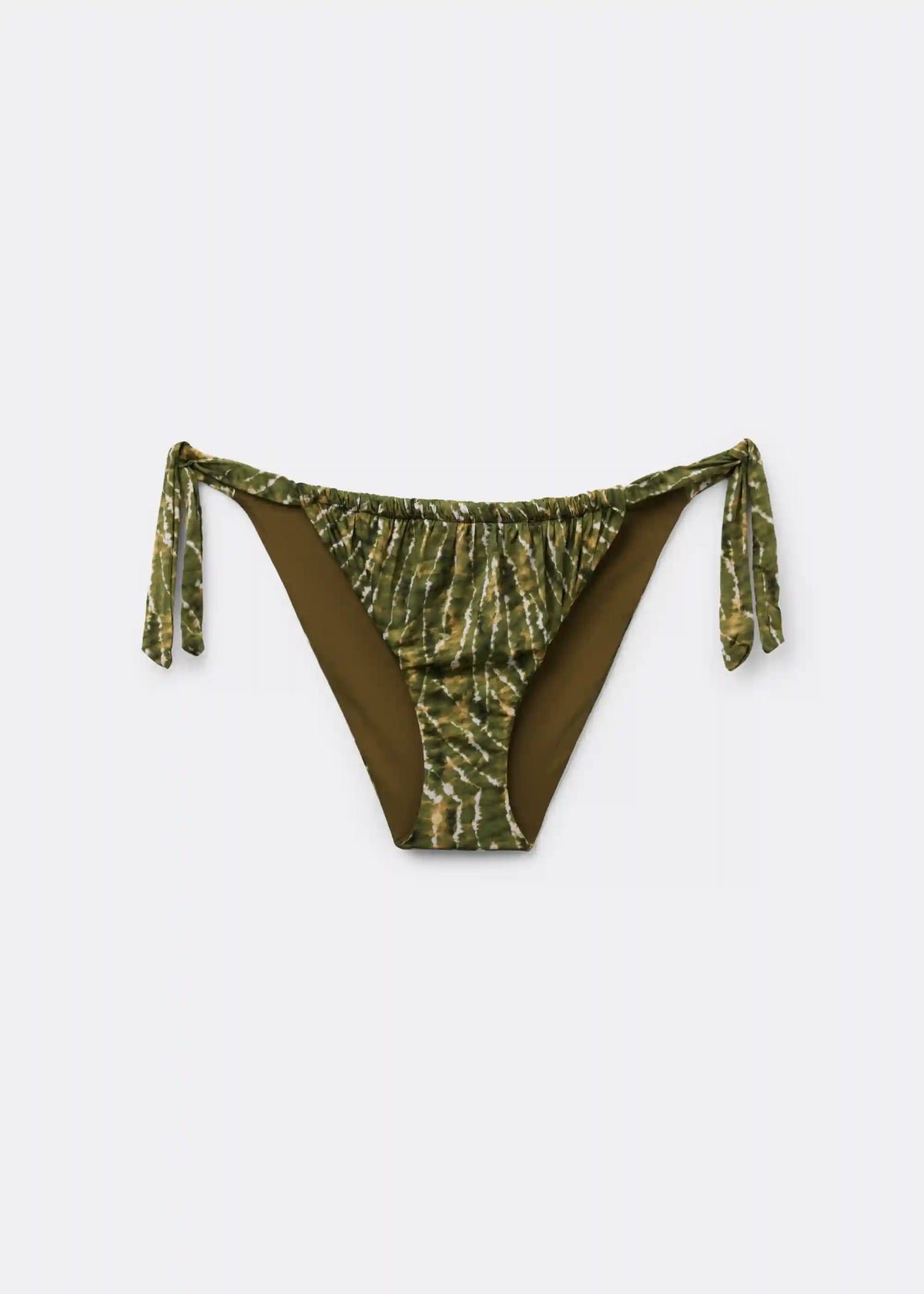 Tied Swimsuit Bottom Natural Tie-Dye