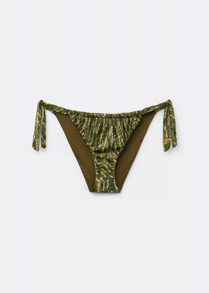 Tied Swimsuit Bottom Natural Tie-Dye
