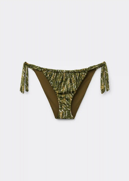 Tied Swimsuit Bottom Natural Tie-Dye