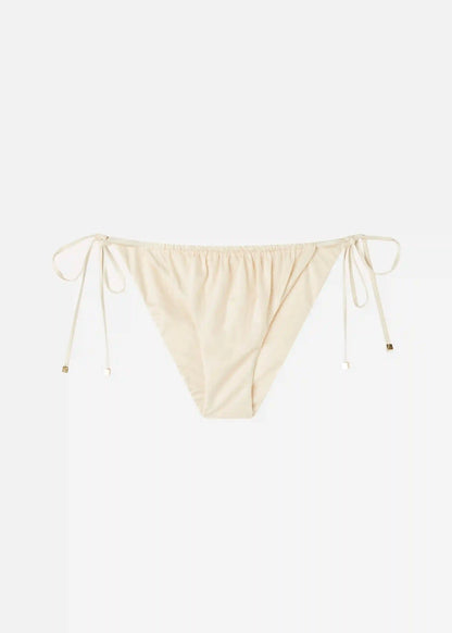 String Swimsuit Bottom Shiny Satin