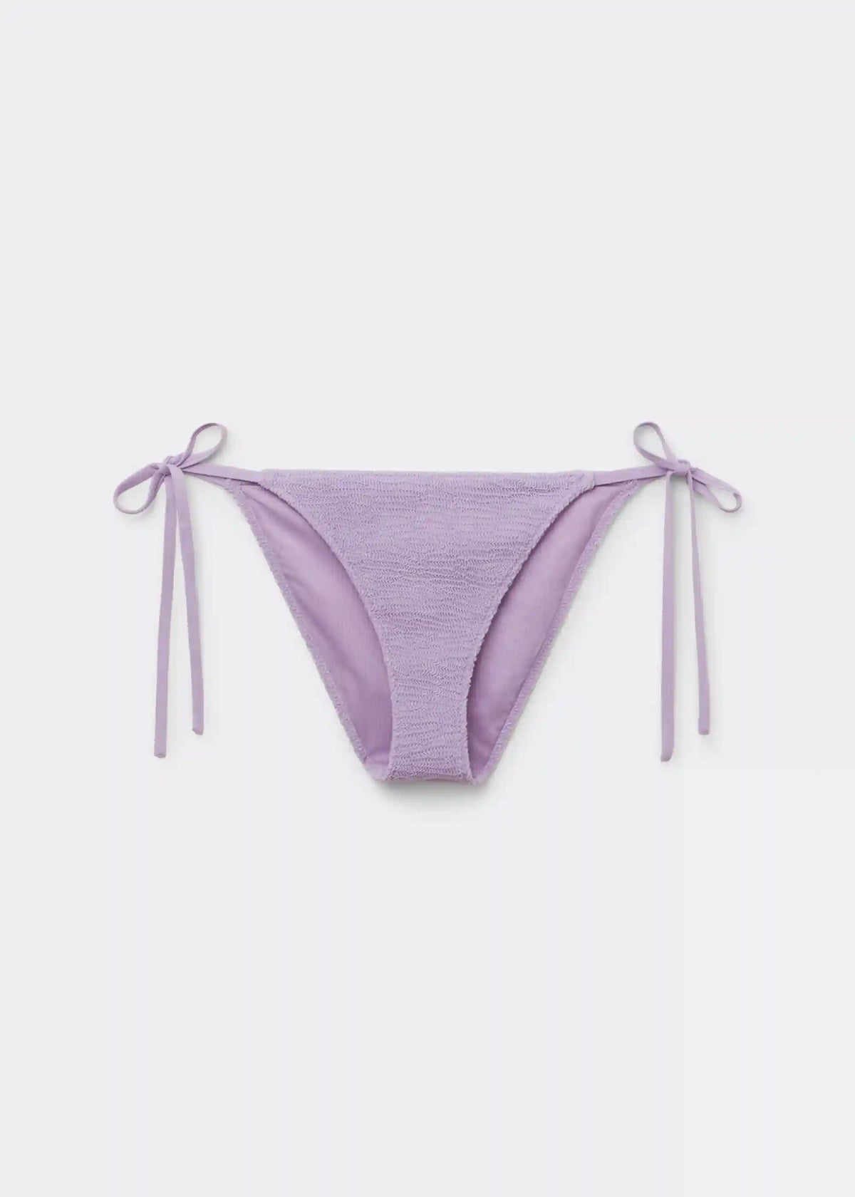 String Swimsuit Bottoms Crinkle Waves