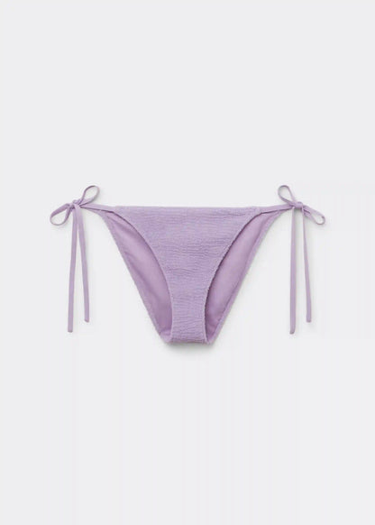 String Swimsuit Bottoms Crinkle Waves