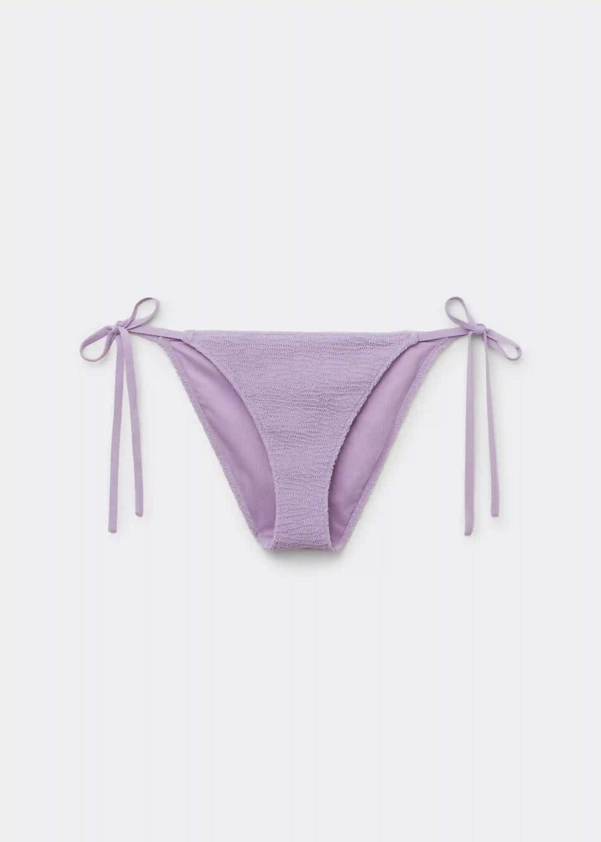 String Swimsuit Bottoms Crinkle Waves