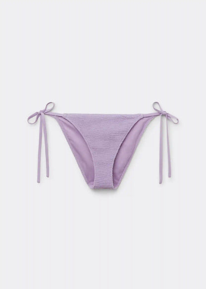 String Swimsuit Bottoms Crinkle Waves