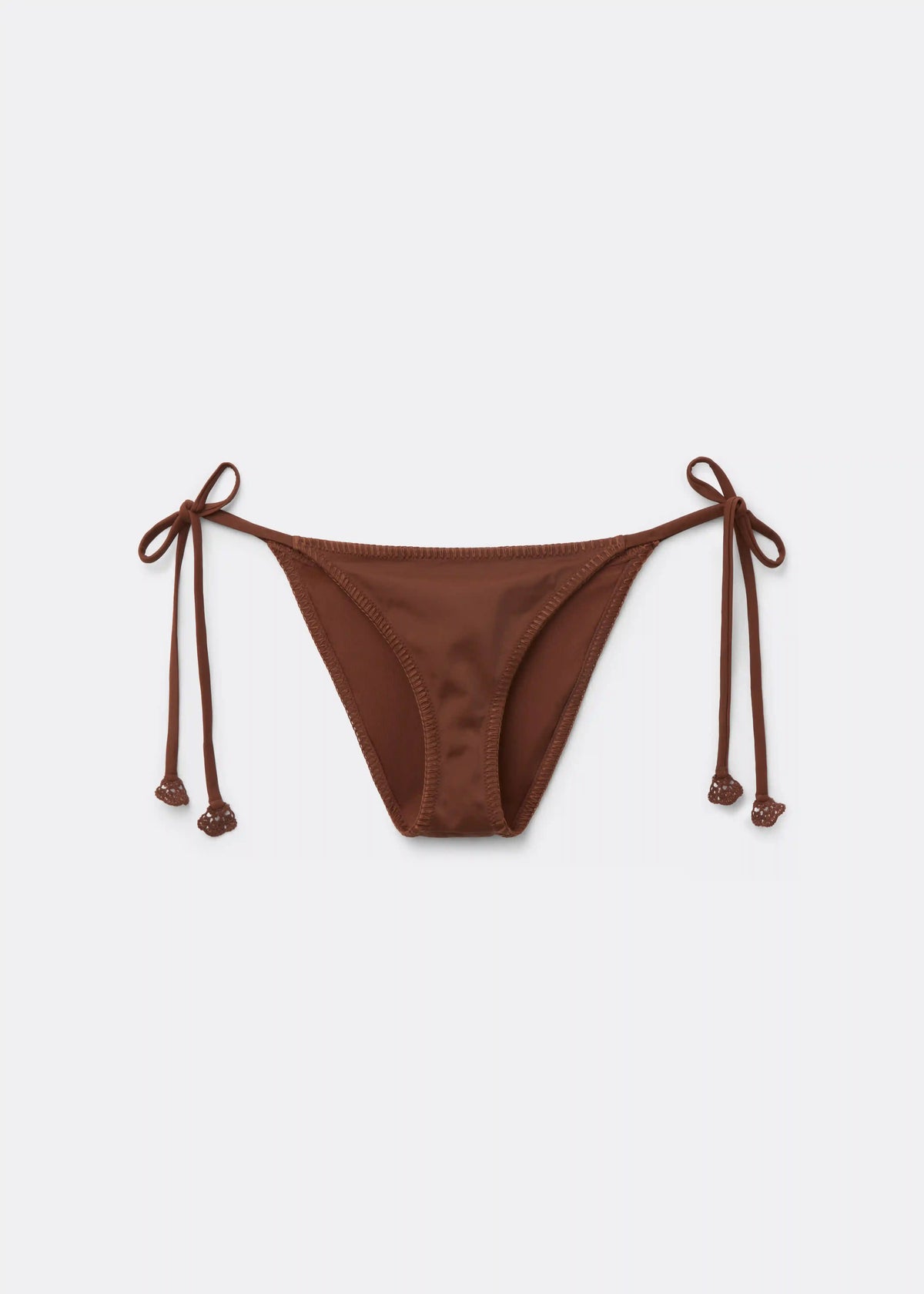 Tied Bikini Bottom Floral Crochet