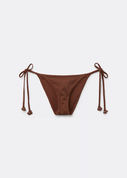Tied Bikini Bottom Floral Crochet
