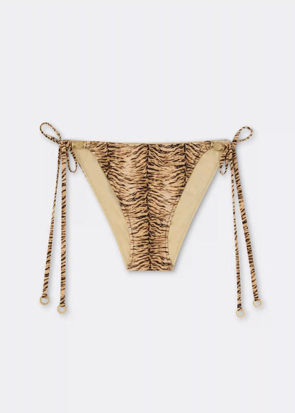 Minimal Fit String Swimsuit Bottom Wild Tiger