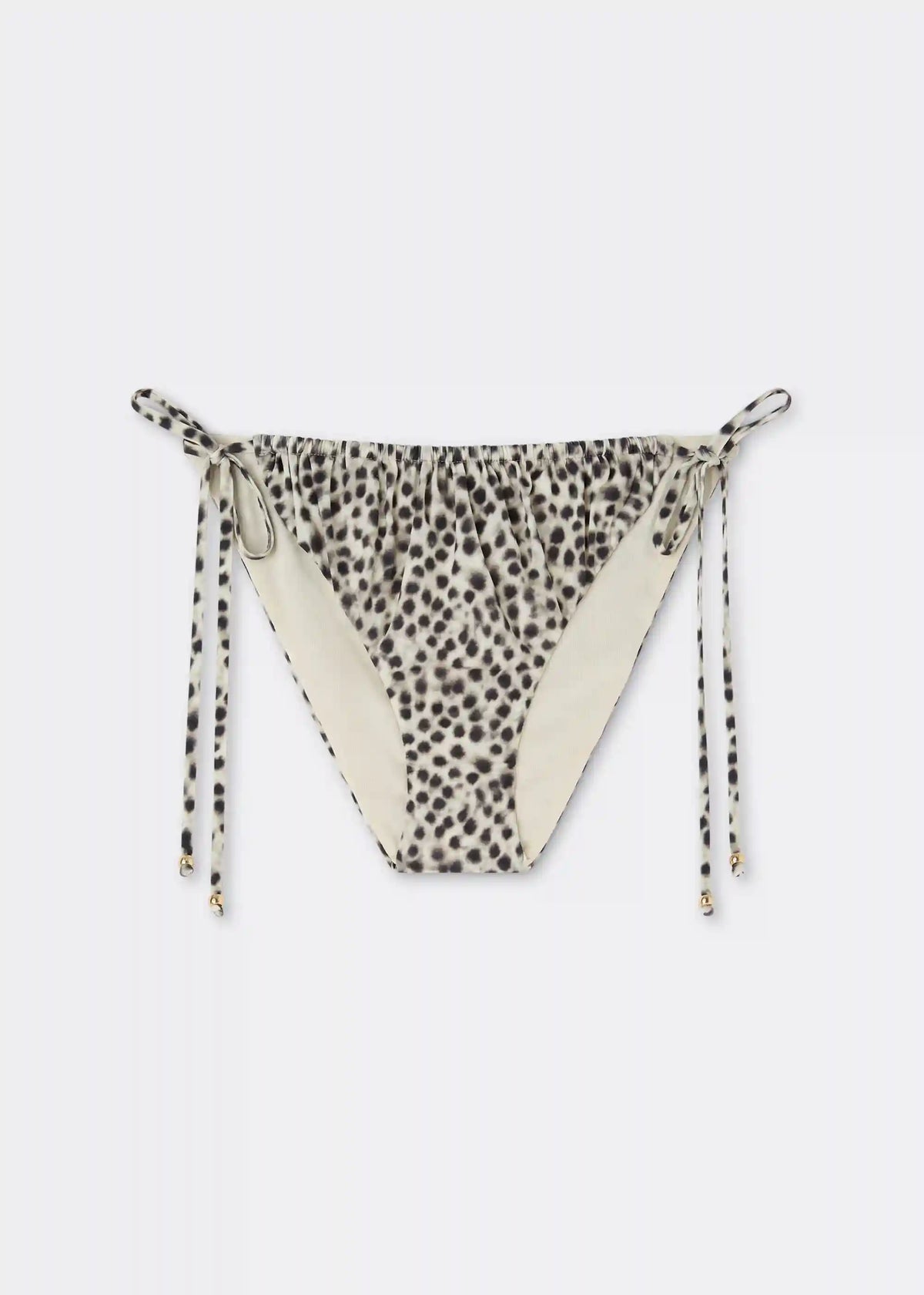 String Swimsuit Bottom Faded Dots