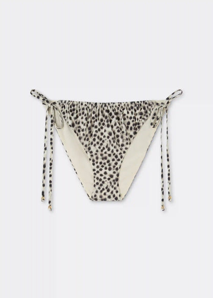 String Swimsuit Bottom Faded Dots