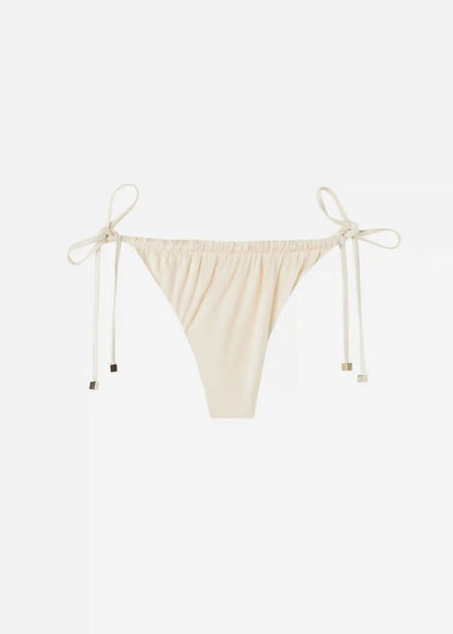 Shiny Satin Thong Swimsuit Bottoms