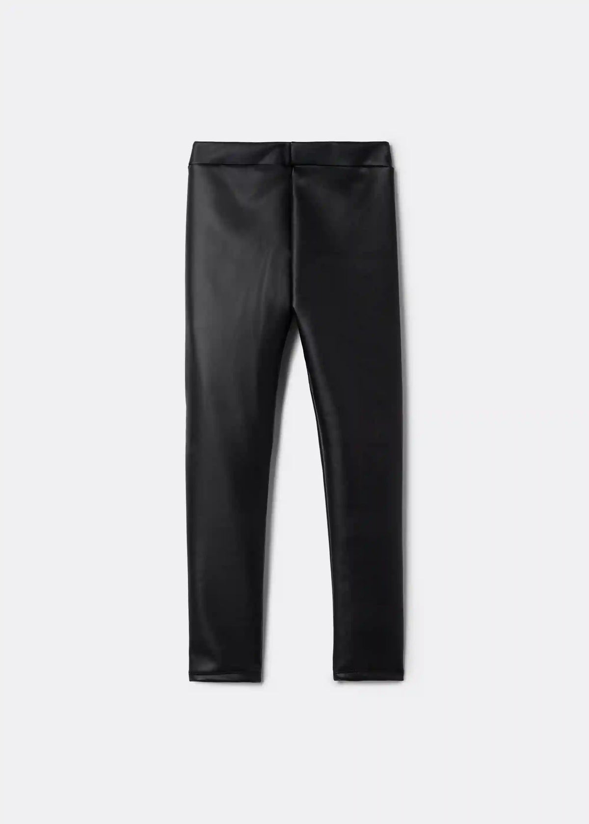 Girls’ Leather Effect Thermal Leggings