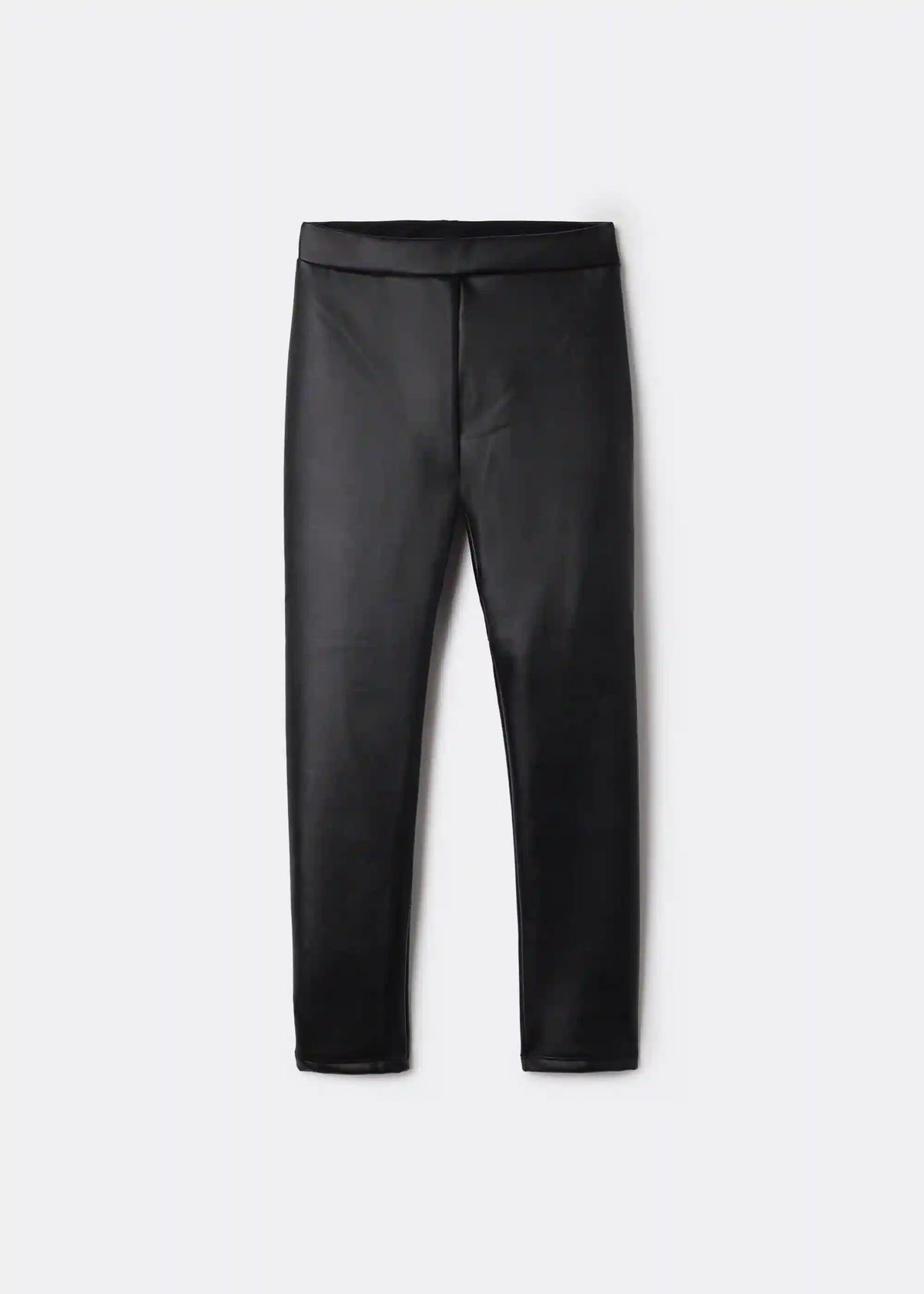 Girls’ Leather Effect Thermal Leggings