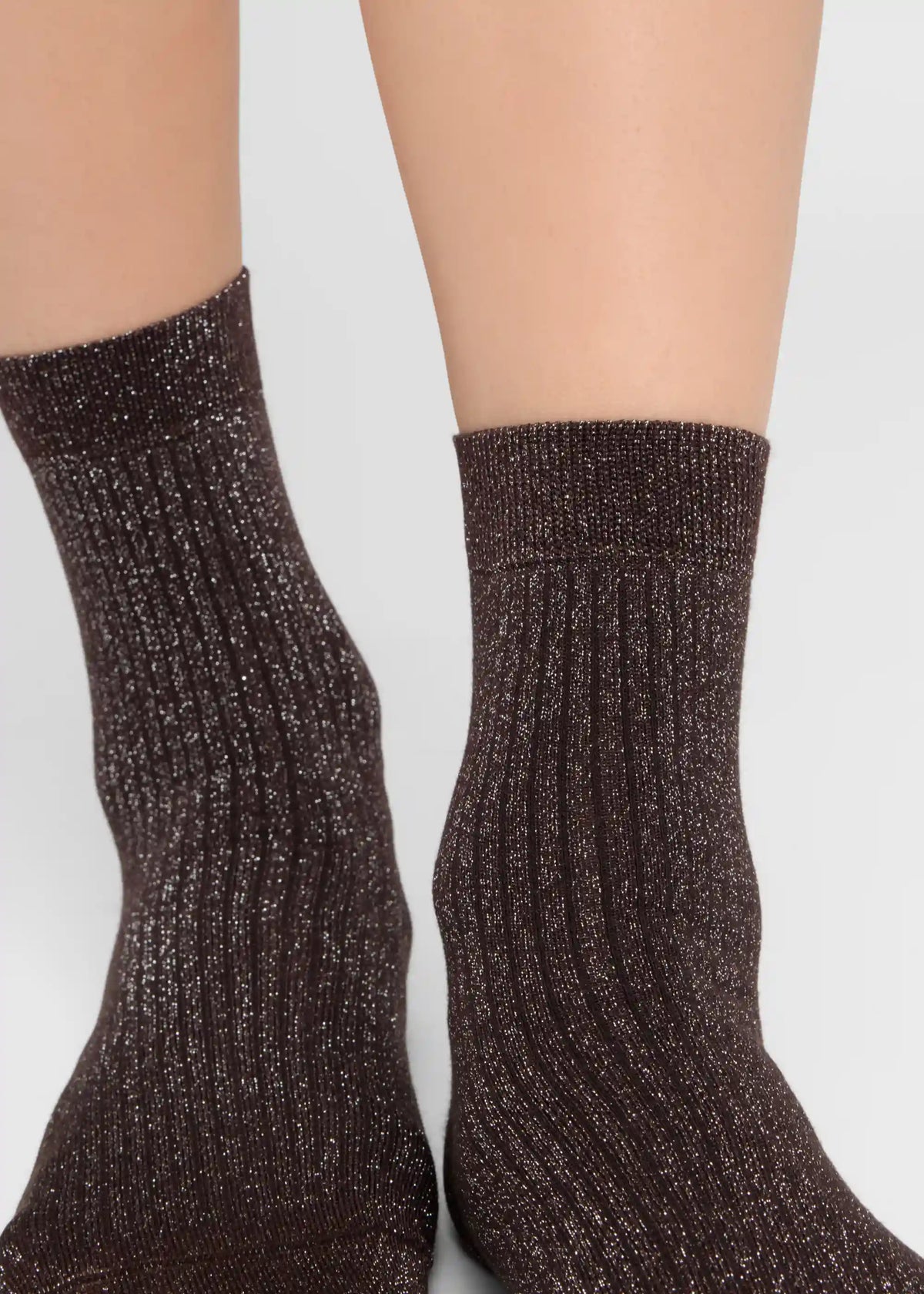 Ribbed Glitter Socks