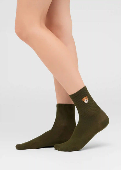 Dog Motif Socks