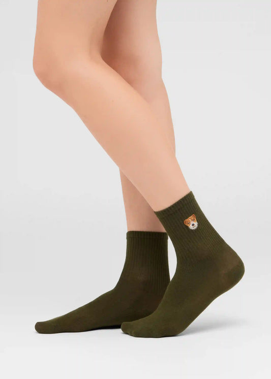 Dog Motif Socks