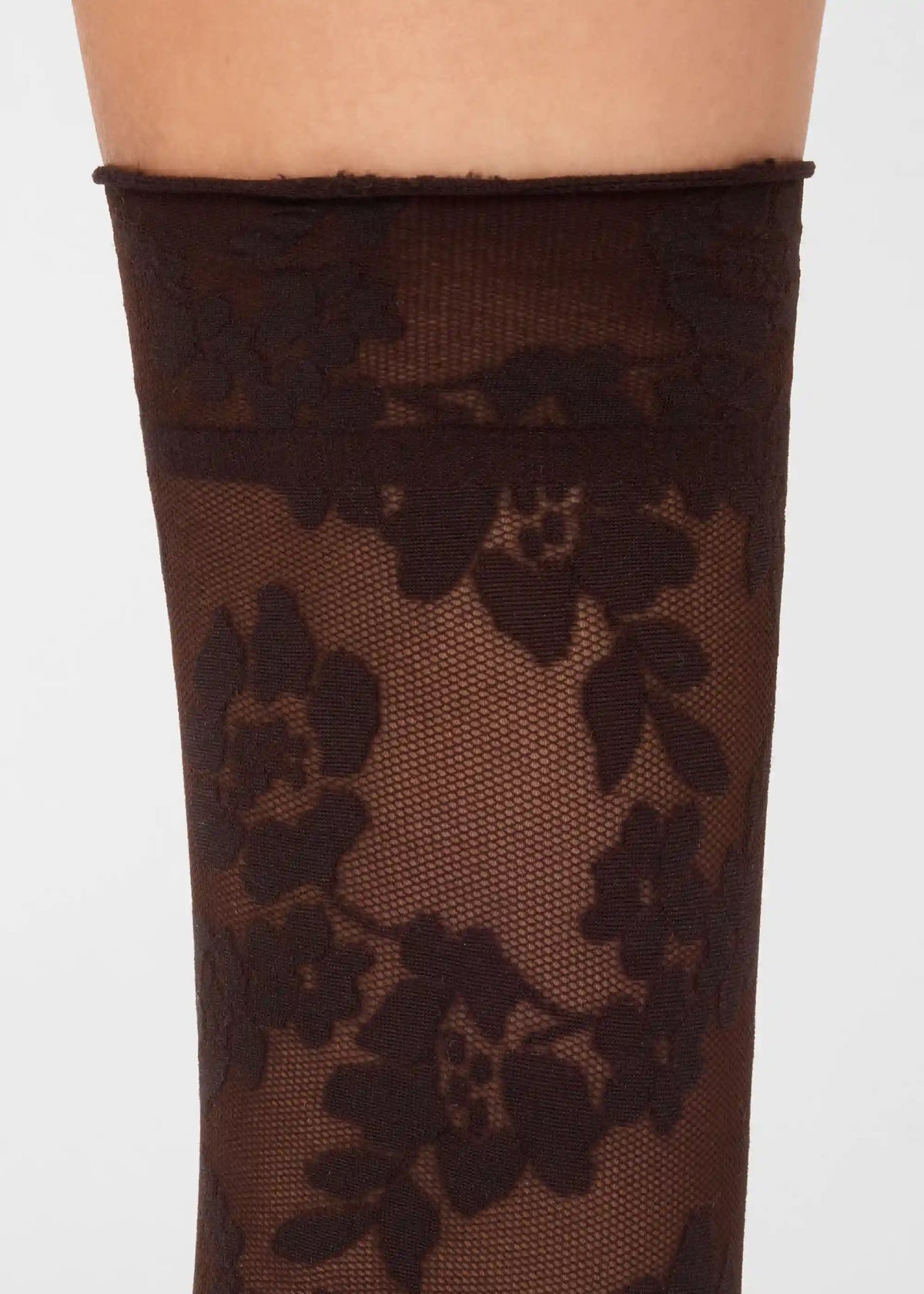 Sheer Floral Socks