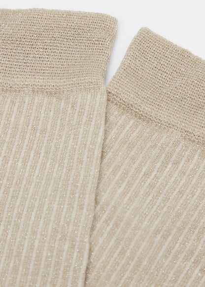Long Ribbed Cotton Socks