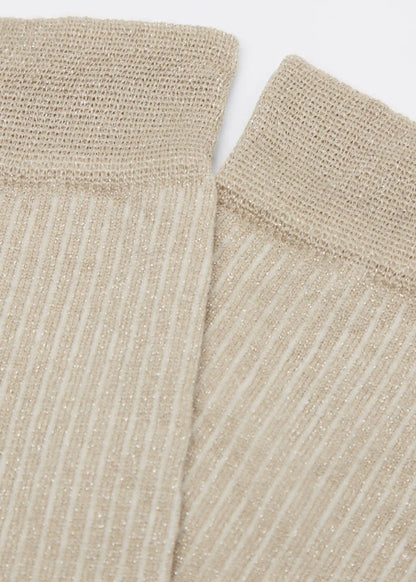 Long Ribbed Cotton Socks