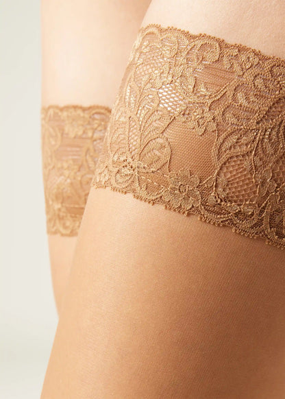 Sheer 20 Denier Thigh High Stockings