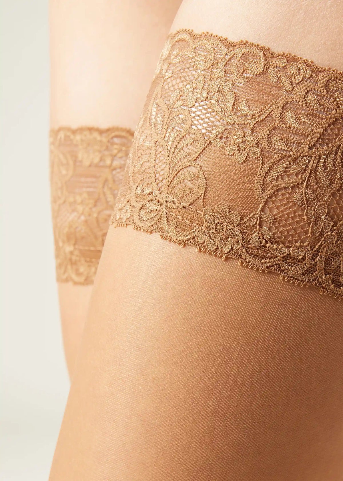 Sheer 20 Denier Thigh High Stockings
