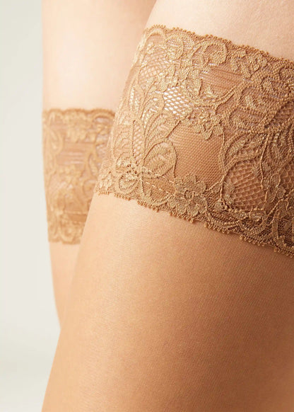 Sheer 20 Denier Thigh High Stockings