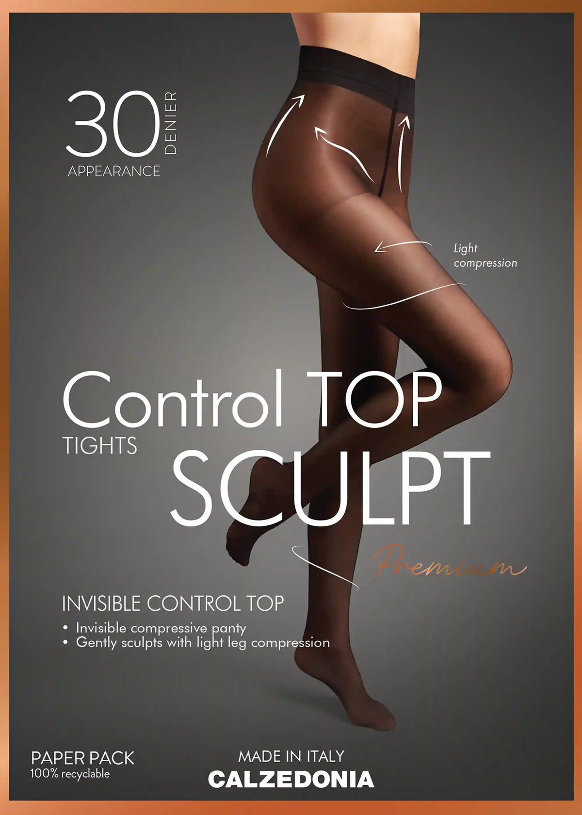 Sheer Control Top Sculpt 30 Denier Tights