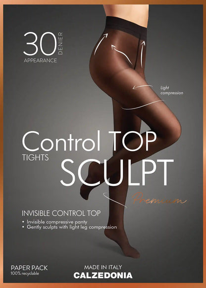 Sheer Control Top Sculpt 30 Denier Tights